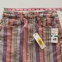 Ella Moss  | High Waist Denim Mini Skirt Rainbow Stripe Juniors 24 Photo 4