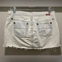 Guess VTG 90s 2000s Y2K  Jeans Light Blue Denim Low Rise Mini Skirt - 27 Photo 8