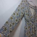 Daisy Into Blue Floral  Print Long Sleeve Dress Size 8 Photo 4