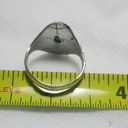 Onyx Natural Green  Sterling Silver Gemstone Ring No Stamp Ring size - 8 Photo 3