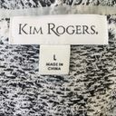 kim rogers  Fuzzy White & Gray Cheetah Animal Print Open Cardigan Size Large Photo 7