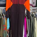 Nike Qsport burgundy orange color lock sweatsuit zip up jumpsuit XS Photo 13