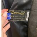 Tissavel of France Black Faux Fur Button Down Coat Size Large/ X Photo 4