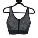 All In Motion  Sports Bra Womens Size XXL Medium Support Seamless Zip Front Black Photo 1