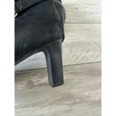 Ralph Lauren Lauren  Boots 8 Black Nara Ankle Booties Heeled Leather Office Twee Photo 2