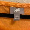 J.Jill  Orange 100% Linen Tank Top Size Medium Photo 3