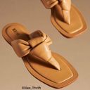 Anthropologie Maeve Puffy Knotted Leather Sandals In Honey Size 9 Photo 0