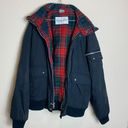 Vintage Windbreaker Brand Authentic Flannel Lined Jacket Unisex XL Black Photo 2