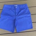 Riders By Lee Denim Shorts Bright Blue Riders Lee Bermuda Mid Rise Short Womens 12 Photo 2