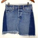 Hidden Jeans NWT  Payton Color Block Blue Denim Mini Skirt Sz S Photo 0