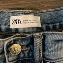 ZARA TRF High Rise Curved Denim Shorts Photo 2