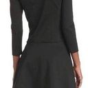 BCBGeneration  Black Fit And Flare Drop Waist Long Sleeve Dress Size S Photo 1