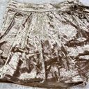 Listicle  Boutique Golden Taupe Crushed Velvet Skort Medium NWT Photo 1