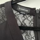 Bebe  Lace Black Jumpsuit Long Sleeves Sz 8 Photo 3