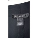 St. John  Knit Caviar Black Wide Leg Dress‎ Pants High Rise Sz 8 Women's Photo 3