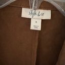 Style & Co  suede brown jacket Photo 1