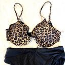 Good American NWT  Leopard Bikini Top with Black Bottom - Size 4(XL) Photo 7