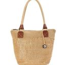 The Sak  Cambria Purse Bucket Style Bag Crochet Tweed Tan Brown Shoulder Bag Tote Photo 0