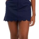 Lilly Pulitzer Navy Scallop Mini Skirt Photo 0