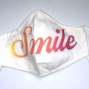 Pink & Orange Smile Face Mask White Photo 0