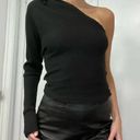 The Range / FWRD Alloy Rib One Shoulder Top in Black Size M Retail $145 Photo 6