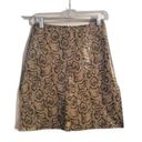 Bebe  Vintage Size 2 Leather Snake Skin Mini Skirt Lined Photo 0