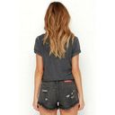 The Laundry Room  California Shorts Size 29 Distressed Cut Off Grey Women's Denim Photo 2