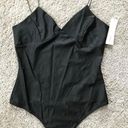 Timing  women’s large spaghetti strap black bodysuit NWT Photo 2