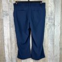 Riders By Lee  Size 12 Mid Rise Capris Navy Blue With Pockets Photo 1