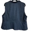 Coldwater Creek  | Gray & Black Herringbone Vest 2X Photo 1