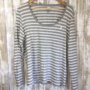 Polo Ralph Lauren Grey Striped Long Sleeve Tee Photo 0