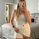 NWT White denim skort size large Photo 6