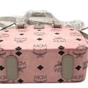 MCM  New Mini Half Moon Top Handle Satchel Purse Soft Pink Logo Crossbody… Photo 8