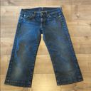 7 For All Mankind Dojo  Cropped Jeans Sz 28 Photo 3