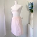 Petite Sophisticate NWT  Pink & White Seersucker Skirt Photo 1