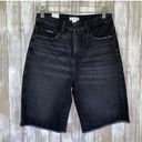 Good American NWT  90s Bermuda Black Shorts Photo 0