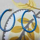 Vintage Blue  Hoop Earrings Photo 1