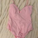 ZARA Pink Fitted Bodysuit Photo 0