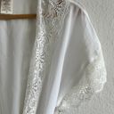 In Bloom NWT  By Jonquil White Lace Chiffon Robe Womens Small Photo 21