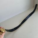 Vintage 90s Gold Chunky Embellished Vegan Leather Belt Photo 3