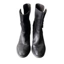 Donald Pliner  Black Leather Moto Boot Size 5 Photo 1