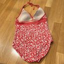 L.L.Bean  floral / poka dots one piece swimsuit size 12. Photo 4