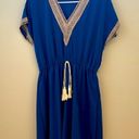 SheIn Cute blue dress cover up cinched waist Photo 1