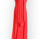 Kimberly  Goldson Lesli Clip Dot Long Sleeve Maxi Dress Women's Small Coral NWOT Photo 2