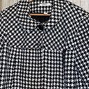 Dress Barn Women's  Black & White Houndstooth Swing Button Blazer Jacket Size XL Photo 3