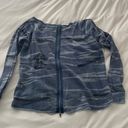 Vintage Havana Blue Camo Zipper Long Sleeve Photo 2