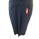 Edikted  Overalls Womens Size XL Sk8ter Wide Leg Soft Denim Dark Blue Full Length Photo 2