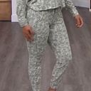 Skinny Girl  Tara French Terry Drawstring Jogger Pants Sage Exotic Leopard 3X New! Photo 1