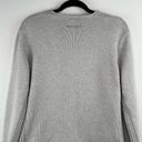 DKNY  Light Gray Rounded Crew Neck Heavy Sweater Oversized Large Photo 9