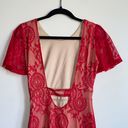 Charlotte Russe Open Back Lace Mini Dress Photo 6